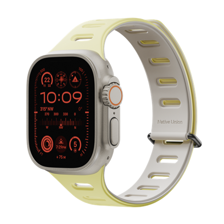 Native Union Active Magnetic correa reversible Apple Watch Ultra & 42/44/45 mm lemon