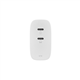 Native Union Fast GaN cargador dual USB-C 67W PD blanco