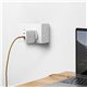 Native Union Fast GaN cargador dual USB-C 67W PD blanco