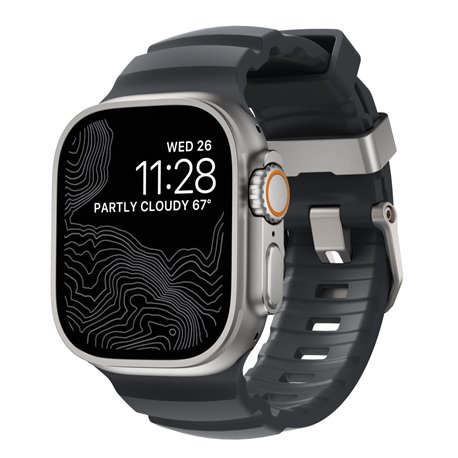 Nomad Rocky Point correa Apple Watch 45/49 mm storm black