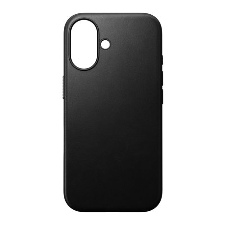 Nomad Modern Leather Case iPhone 16 negra