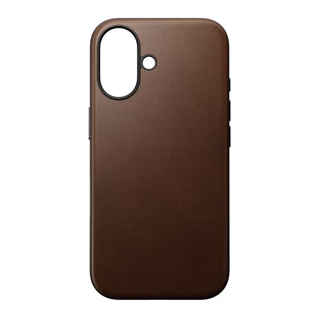 Nomad Modern Leather Case iPhone 16 marrón