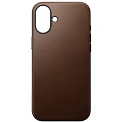 Nomad Modern Leather Case iPhone 16 Plus marrón