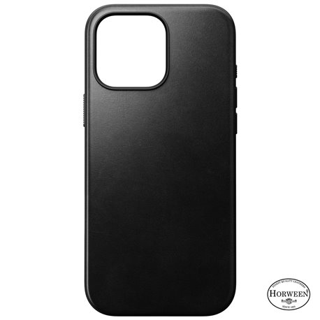 Nomad Modern Horween Leather Case iPhone 16 Pro Max negro