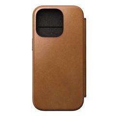 Nomad Modern Leather Folio iPhone 16 Pro english tan