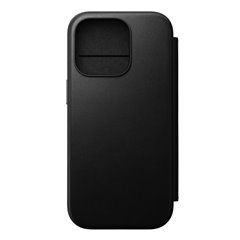 Nomad Modern Leather Folio iPhone 16 Pro negro