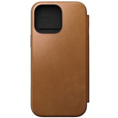 Nomad Modern Leather Folio iPhone 16 Pro Max english tan