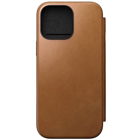 Nomad Modern Leather Folio iPhone 16 Pro Max english tan