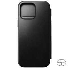 Nomad Modern Horween Leather Folio iPhone 16 Pro Max negro