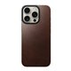 Nomad Horween Magnetic Leather Back iPhone 16 Pro marrón