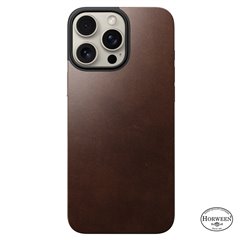 Nomad Horween Magnetic Leather Back iPhone 16 Pro Max marrón