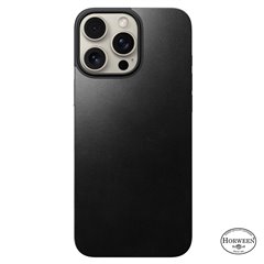 Nomad Horween Magnetic Leather Back iPhone 16 Pro Max negro