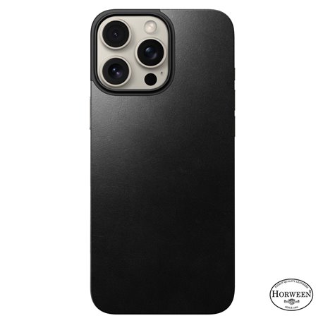 Nomad Horween Magnetic Leather Back iPhone 16 Pro Max negro