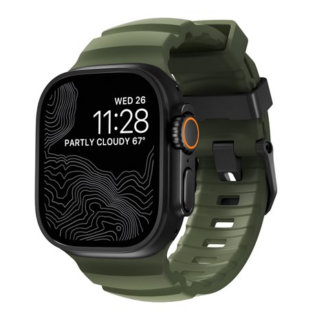 Nomad Rocky Point correa Apple Watch 45/49 mm green forest BH